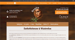 Desktop Screenshot of bonita-esthetique.com